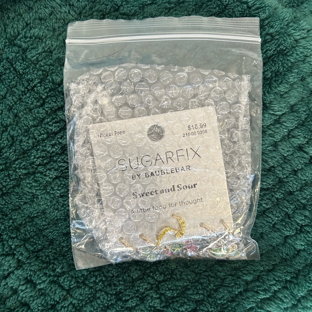 Sugarfix Earrings By BaubleBar “Sweet And Sour” - Picture 3 of 3